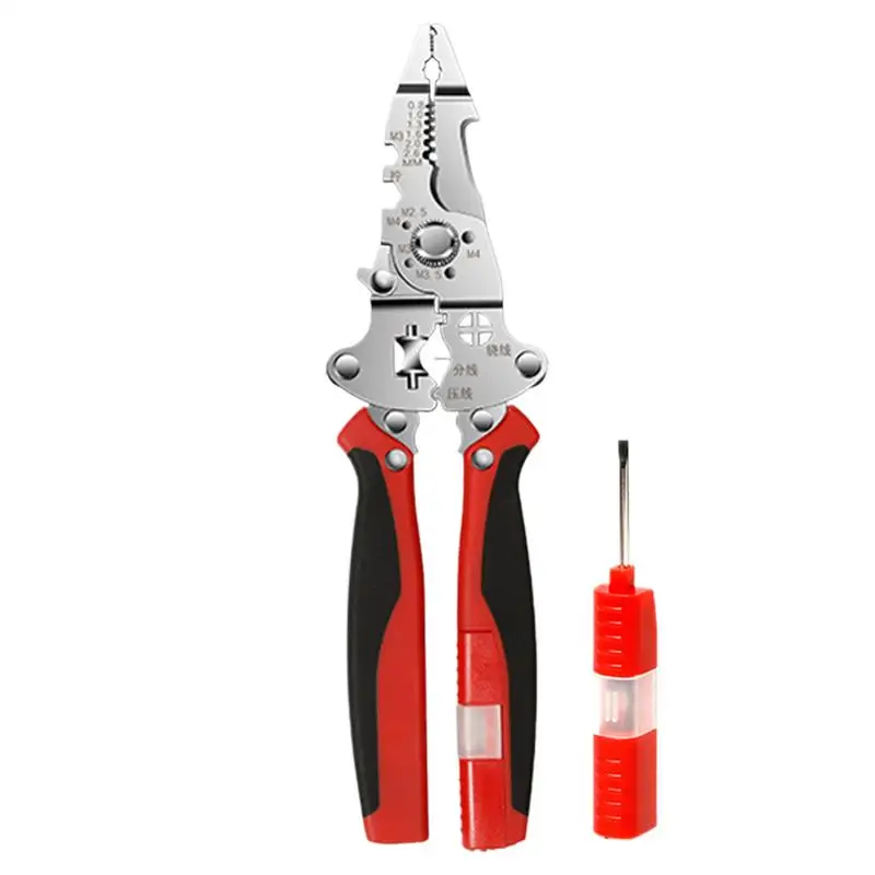 

Professional Wire Stripper Cable Stripping Cutter Multifunctional Wire Stripping Tool Foldable Cable Stripper For Electrician