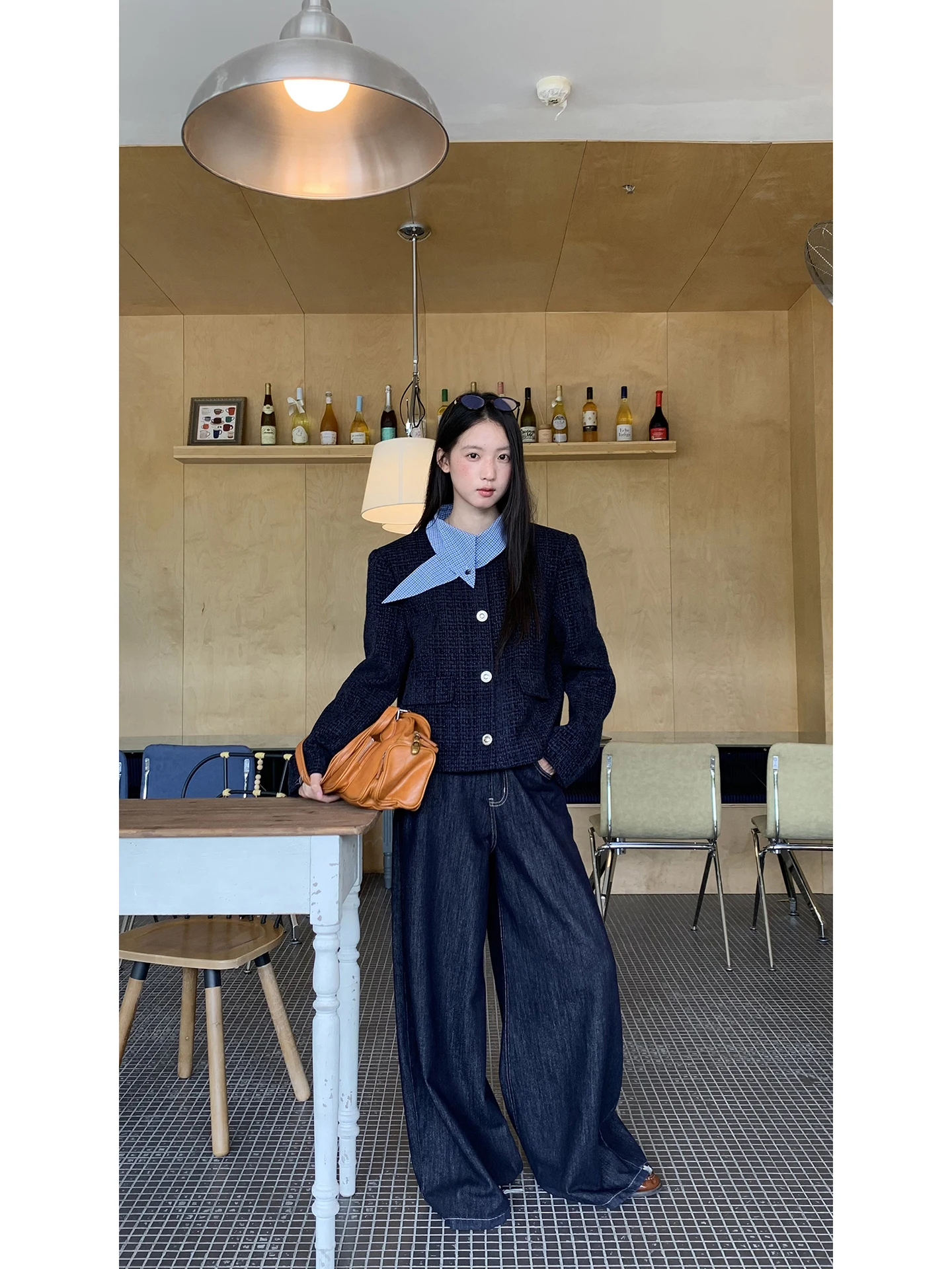 G Sle Small Fraance Sle Jaet da donna Sistema coreano Unico Super bello Top da donna Autunno 2025 Nuovo arrivo