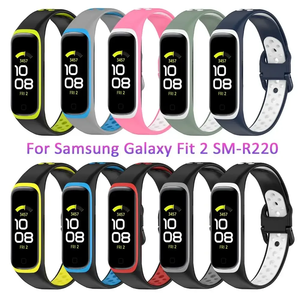 

Soft Silicone Sport Watch Straps For Samsung Galaxy Fit 2 SM-R220 Bracelet Replacement Watchband For Samsung Galaxy Fit2 Correa