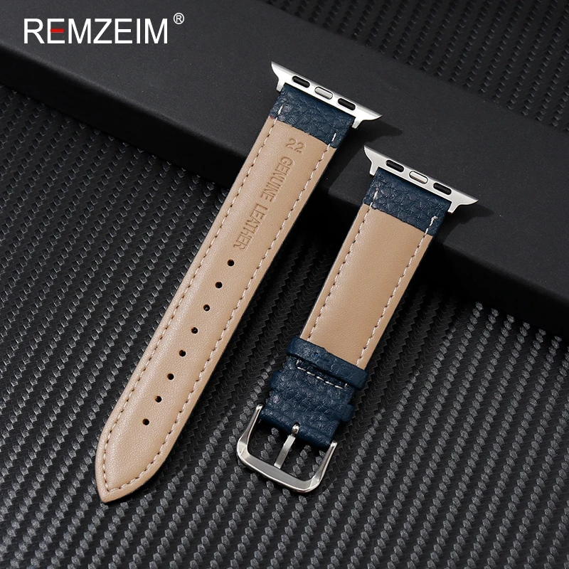 Leather Strap for Apple Watch Band 44mm 45mm 49mm 41mm 40mm Accessorie Wristband Correa Bracelet IWatch Series 5 6 SE 7 8 Ultra image 6