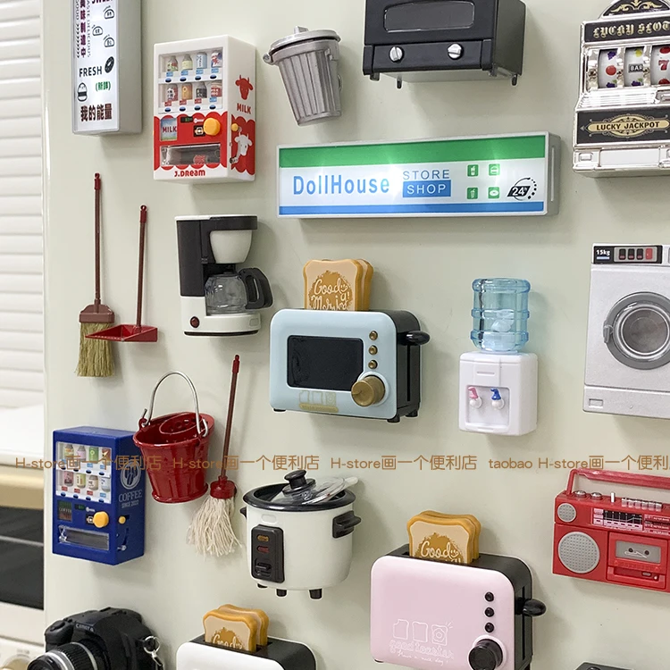 Cute miniature vision chart, refrigerator sticker, mini home appliance