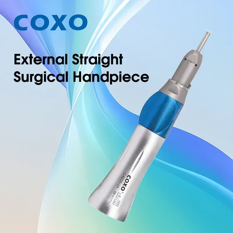 COXO CX235-2A Dental Electric Motor Compatible Low-Speed Contra-Angle Handpiece - Inner Channel Transmission for Mounted Burs