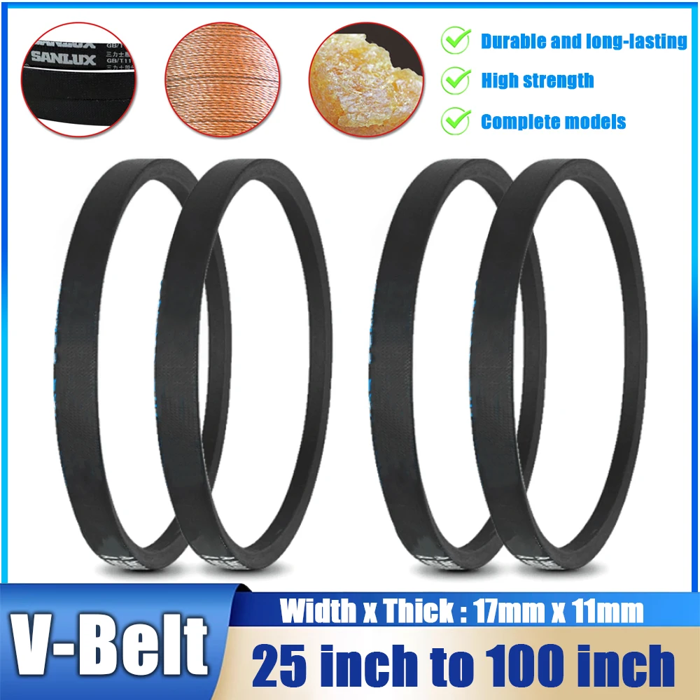 

B-Type Girth 25 inch to 100 inch V-Belt Machinery Industry Drive Belts V Belt Replacement Belt 17x11mm