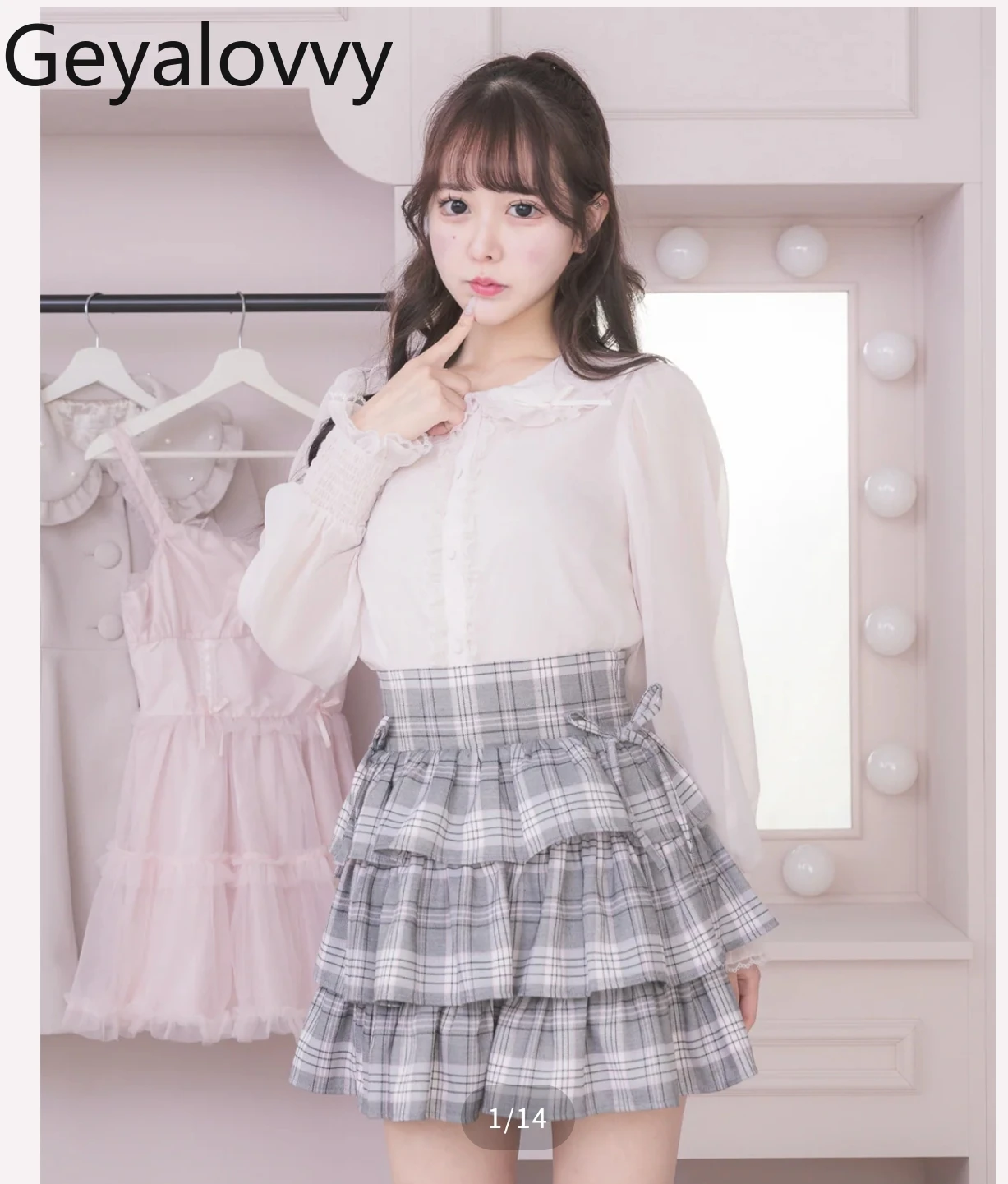 Oryginalne, słodkie i urocze damskie bluzki w stylu japońskim, z koronkowymi wstawkami, koszula z długim rękawem, elegancka bluzka na wiosnę i jesień, Camisa Feminina