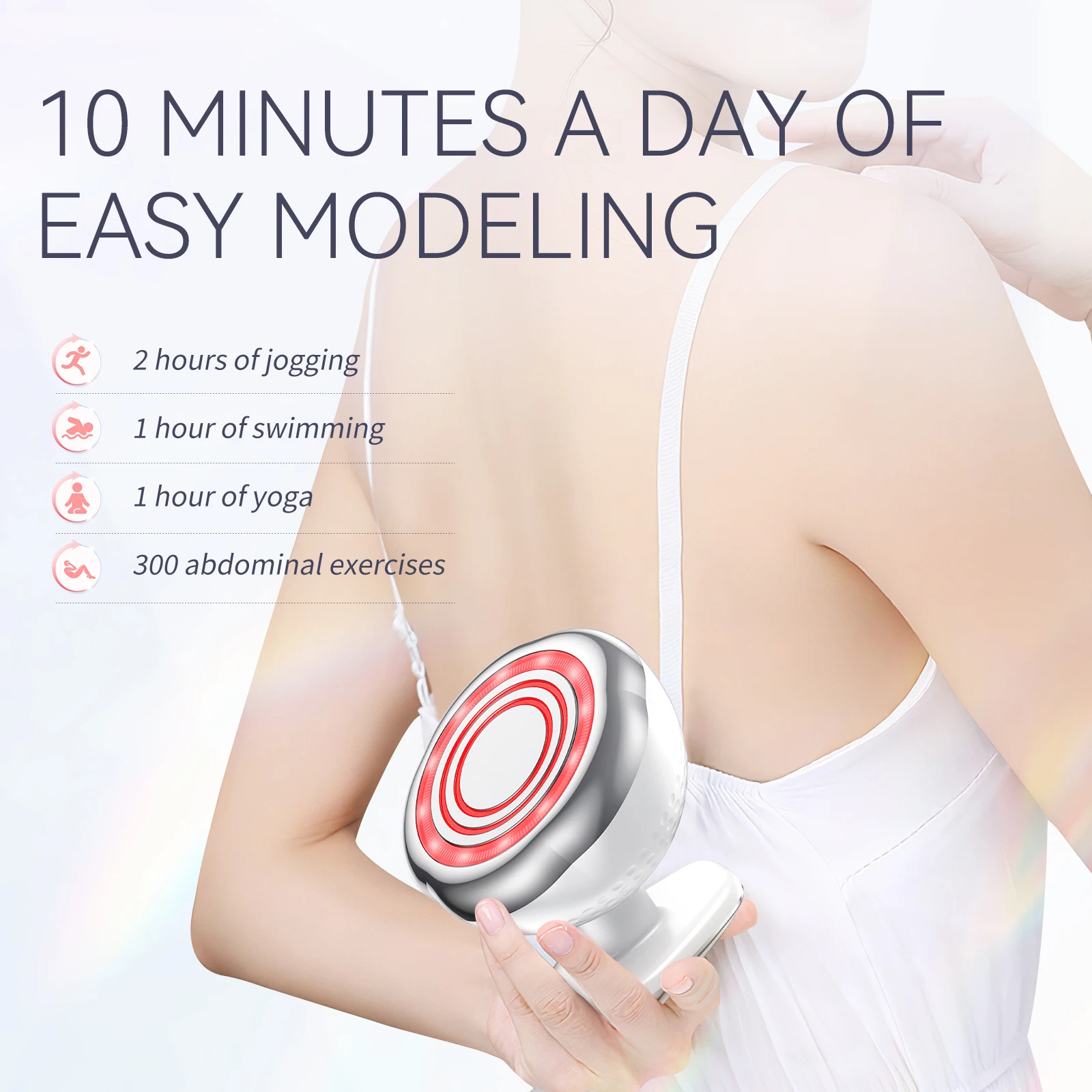 ANLAN RF Body Slimming Machine 5 in 1 EMS Cavitation Ultrasonic Fat Burner Belly Fat Burning Slim Shaping Lose Weight Massager