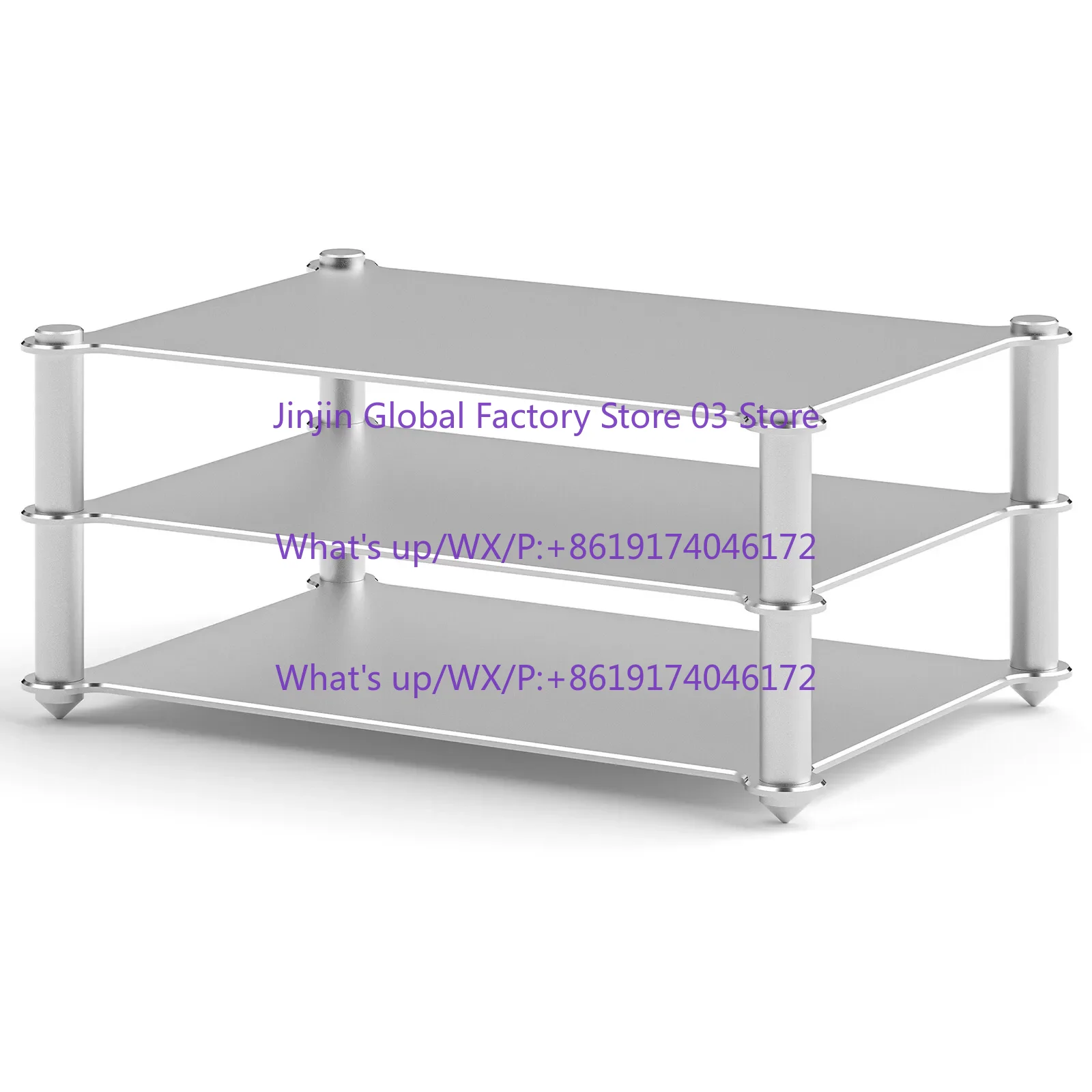 Three-layer aluminum alloy audio power amplifier rack HIFI power amplifier, headphone amplifier, decoder, desktop equipment rack