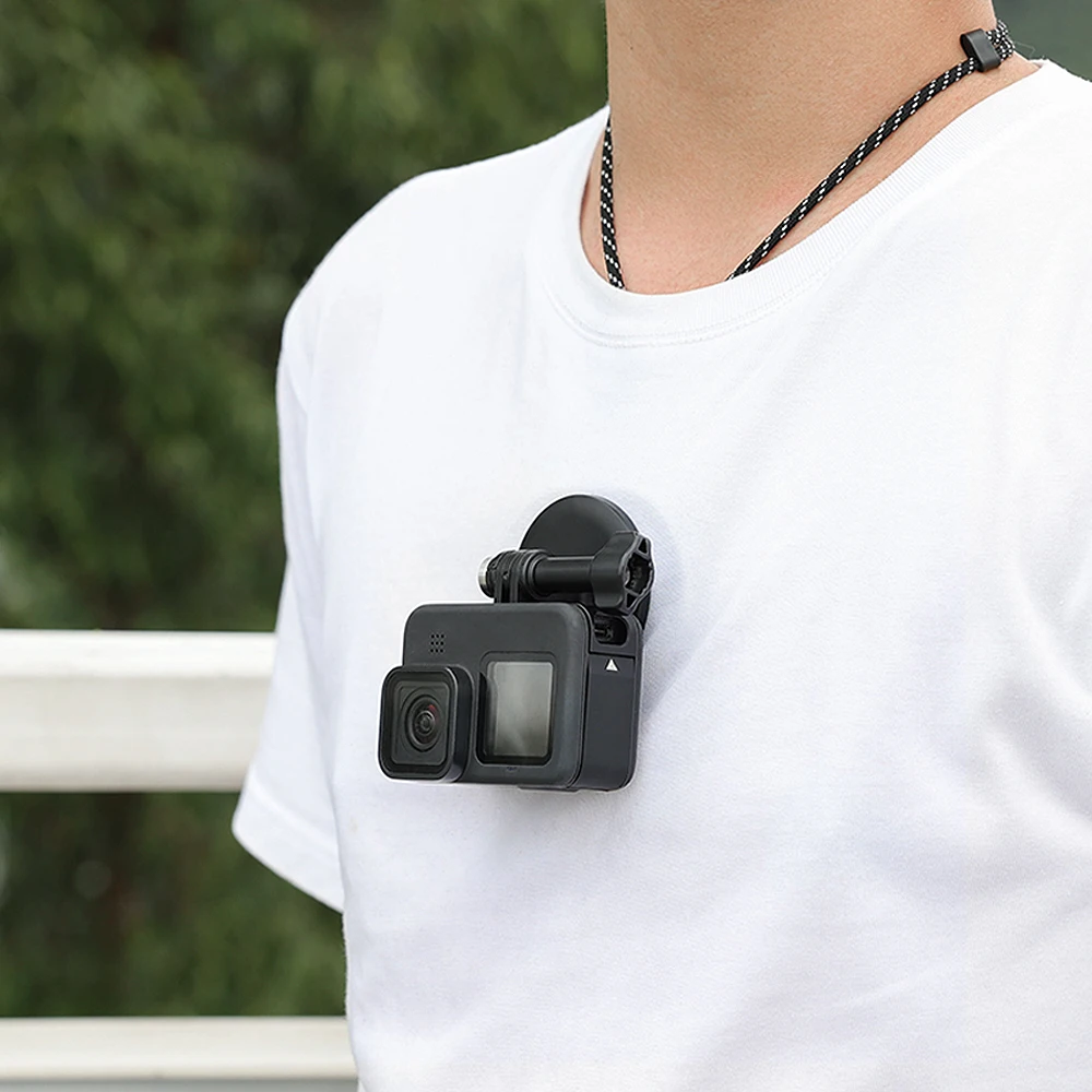 Camera Magnetic Neck Chest Body Camera Necklace Lanyard POV Shooting Holder for GoPro 13 12 11/Insta360 X3/Action 3 Accessories