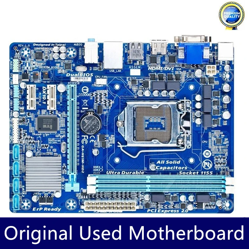 

GA-H61M-HD2 H61M-HD2 Материнская плата LGA1155 H61 DDR3