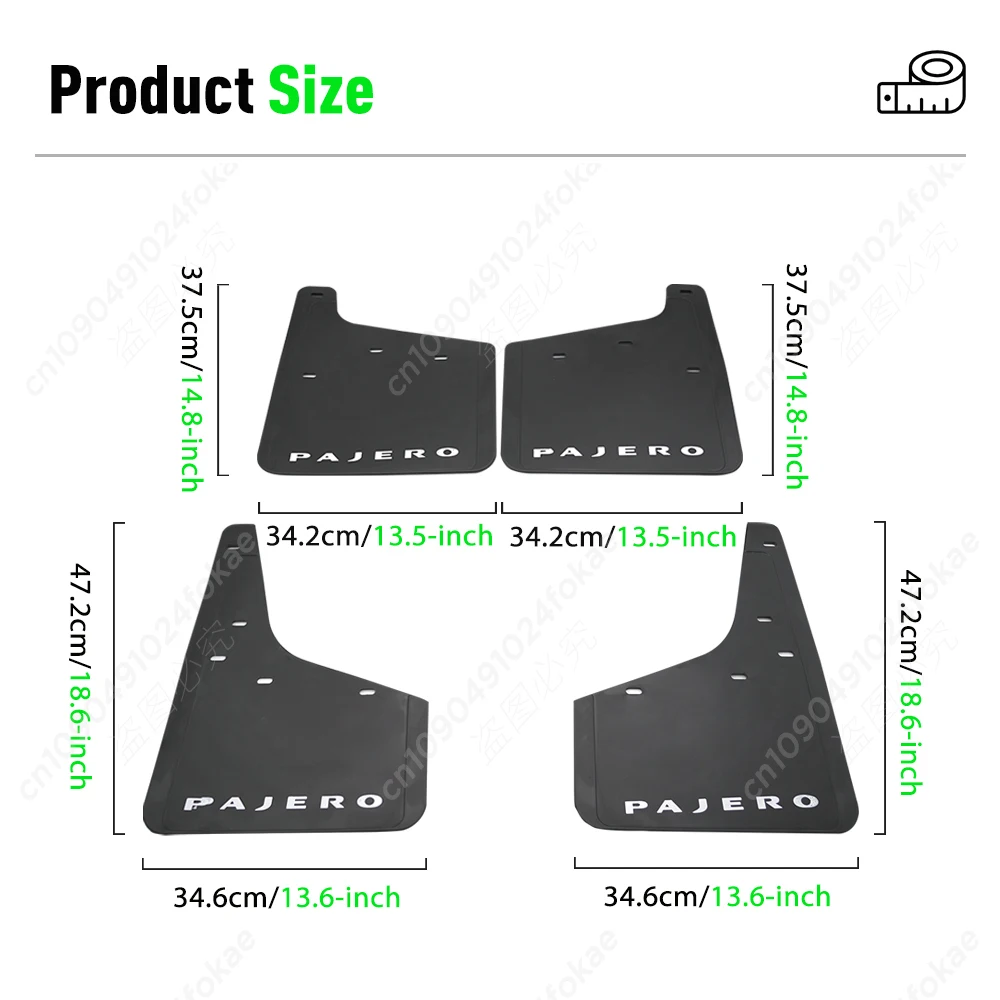 For Mitsubishi Pajero Montero 2007 - 2021 2008 2009 2010 2019 2020 Fender Mudguard Mud Flaps Guard Splash Flap Mudguards Car