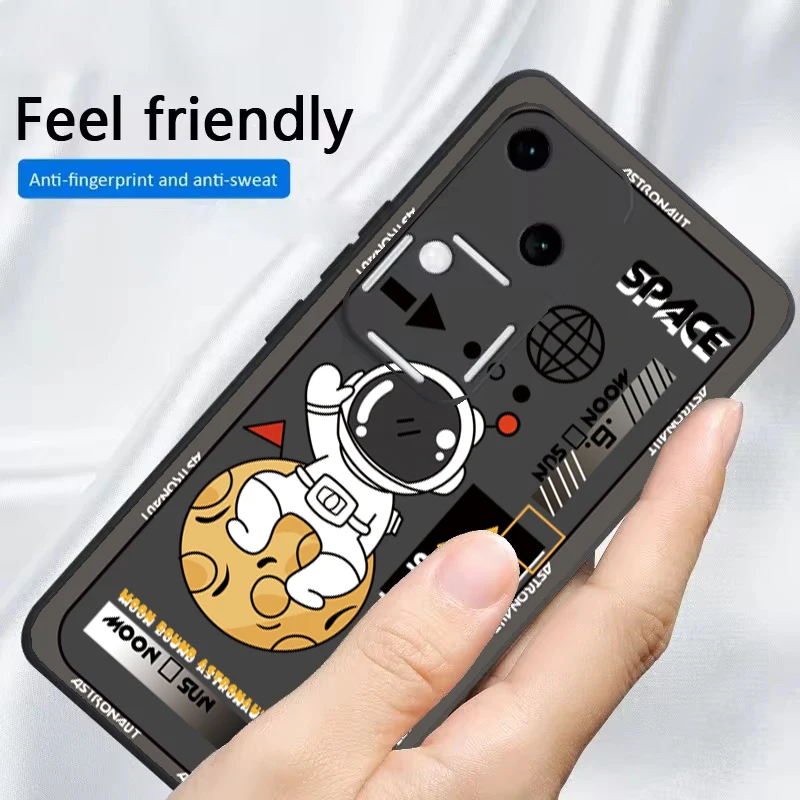 For Vivo V30e Case Silicon Soft Dustproof Shockproof For Vivo V30 V29 V27 V40 Cover Lunar astronaut Pattern