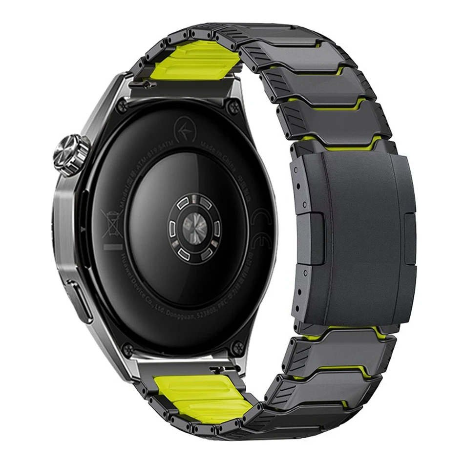 Titanium Rubber Magnetische Bandjes voor Samsung Galaxy Watch 8 Ultra 47mm 40/44/46mm Classic Band voor Huawei GT 6/5/4 Pro 22mm Band