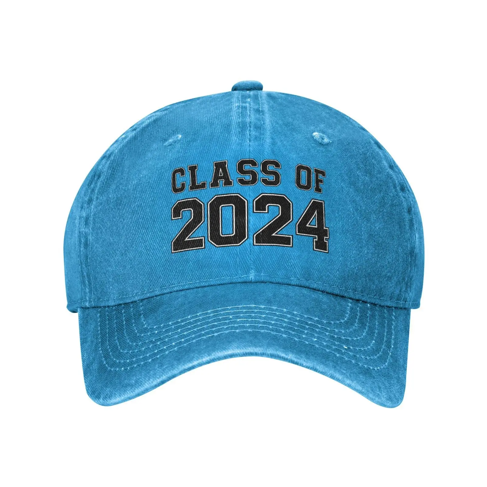 Class of 2024 Baseball Caps Senior Graduation School Slogan Cowboy Hats Unisex Adjustable Trucker Hats