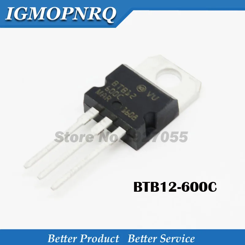 10pcs BTB04-600SL BTB06-600C TO-220 BTB10-800BW BTB12-600C BTB12-600B BTB16-600B BTB16-800B  BTB24-600B