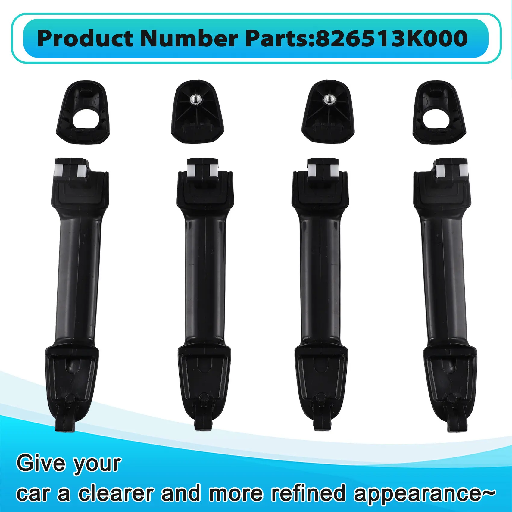 

Внешняя дверная ручка автомобиля 826513K000 для Hyundai Sonata 2005-2010, внешняя дверная ручка, автомобильные аксессуары-ABQF