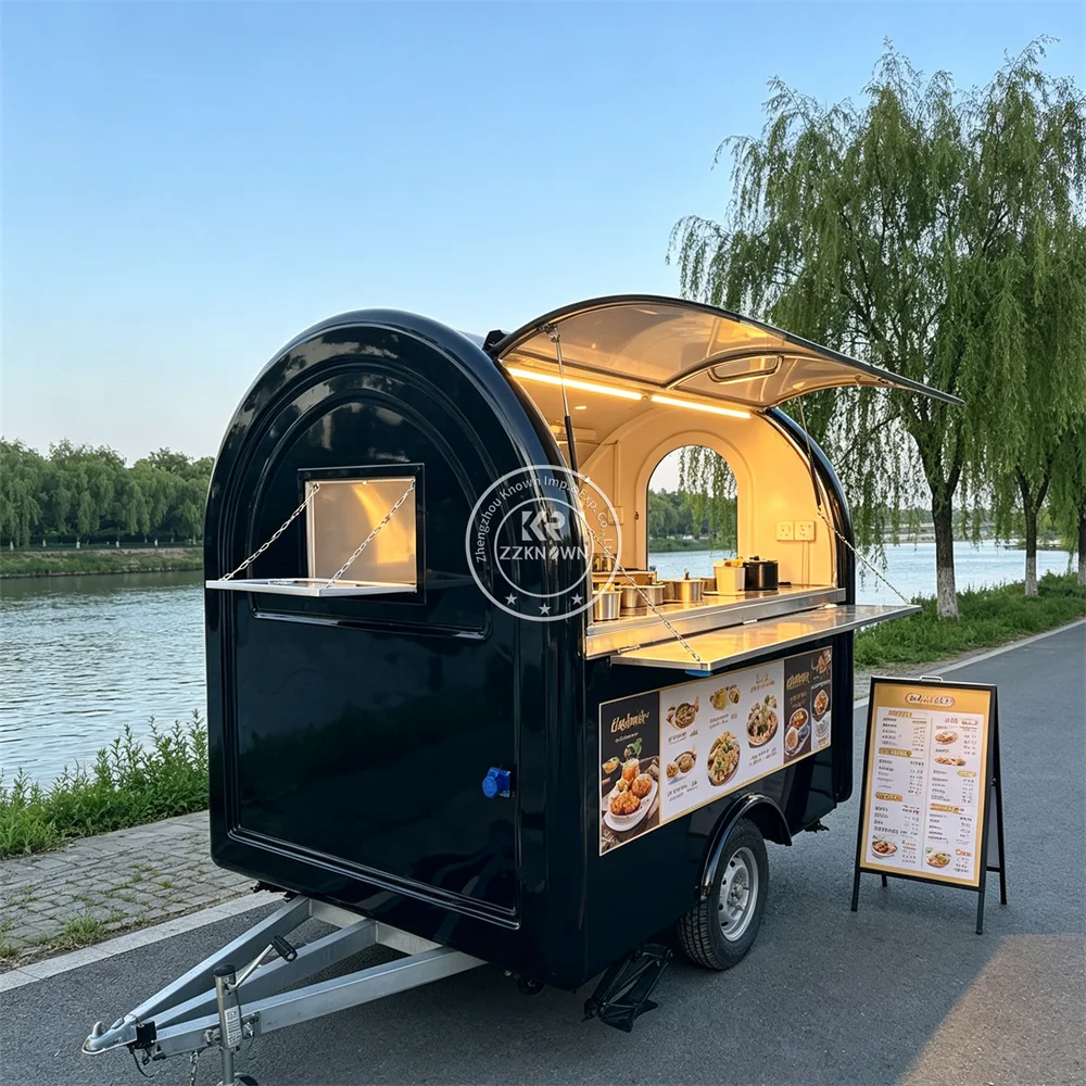 Mobile Restaurant Trailer Food Truck Premium Catering Equipment Fried Outdoor Chicken Burger Truck Food Trailer Fully Equipped