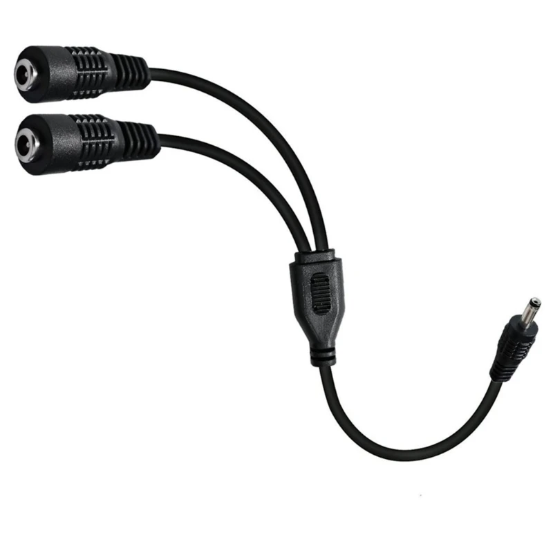 DC 3.5mmx1.35mm Y Splitter Cable 1 Male to 2 Female 3.5mm x 1.35mm Power Extension Adapter Connector Cable for CCTV Cameras