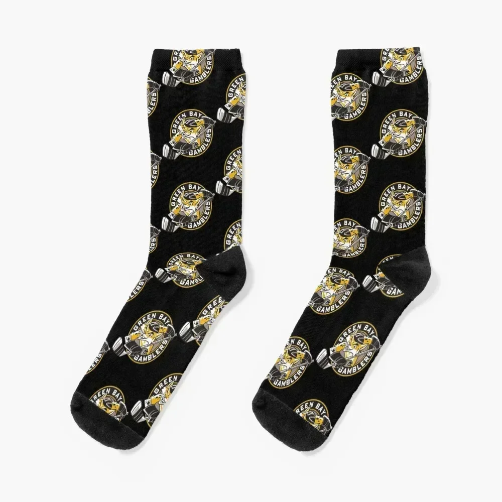 

Green Bay Gamblers Socks warm winter Wholesale cool funny sock Socks Girl Men's