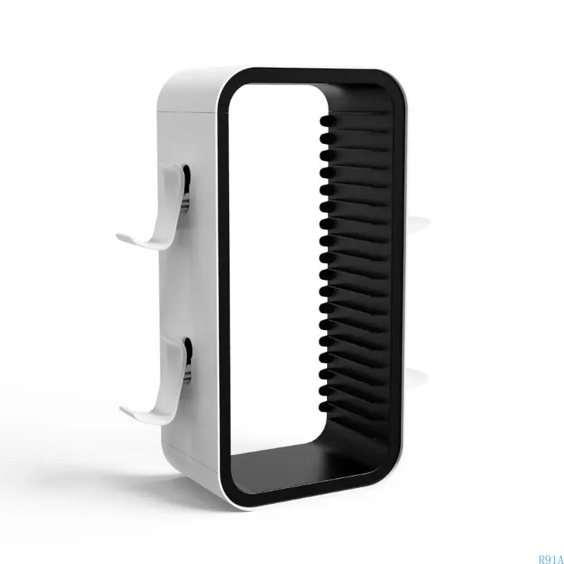 

R91A Universal Game Disc Storage Organizers ABS multiple Platform Video Game Disc Holder 18 Slot Easy to Use for P5 Consoles