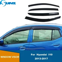 Window Visor For Hyundai i10 Sedan 2013 2014 2015 2016 2017 Car Sun Visor Weathershield Awning Shelters Sun Rain Deflector Guard