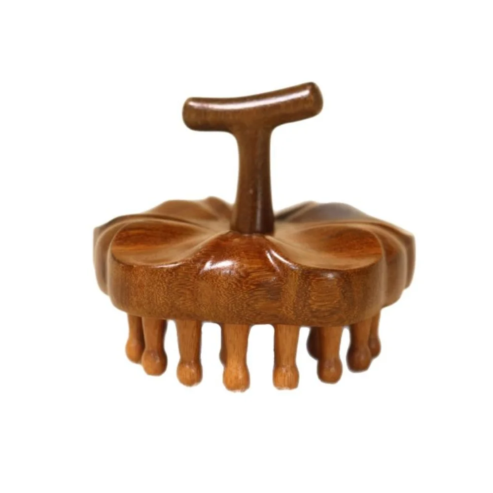 

Многофункциональная массажная расческа из сандалового дерева, гуаша, скребковый массажер для тела, лепесток кожи головы, расслабляющая меридианная массажная расческа, подарок