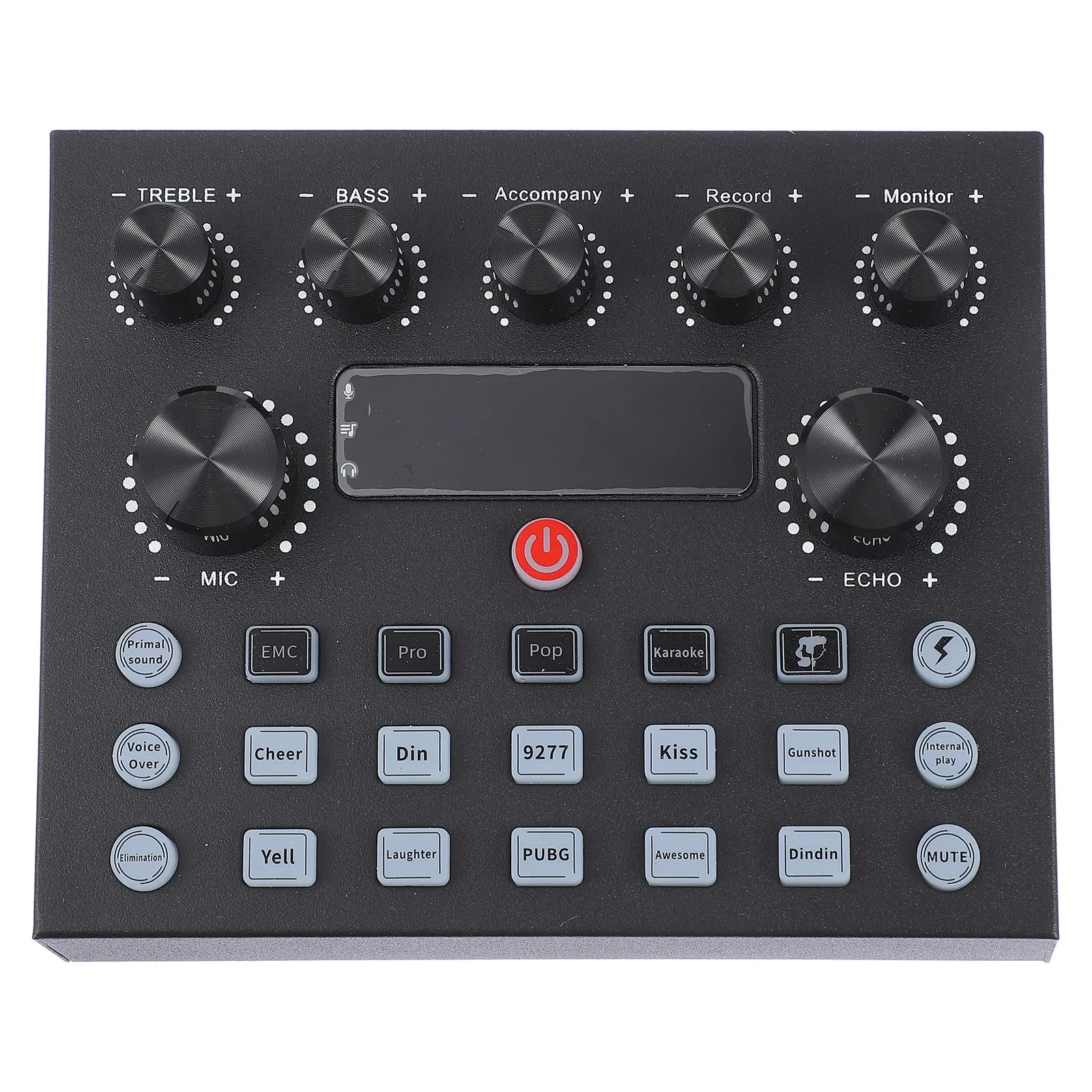 Tarjeta de Sonido Externa Premium de Hierro Duradero, Mezclador de Música para Computadora Portátil, Cambiador de Voz, Equipo para Podcast, Tablero de Efectos de Sonido