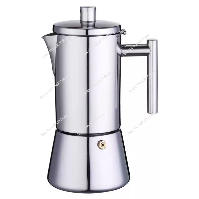 200ML 304 Stainless Steel Geyser Coffee Maker Induction Cooker Espresso Coffee Pot  Coffee Machine