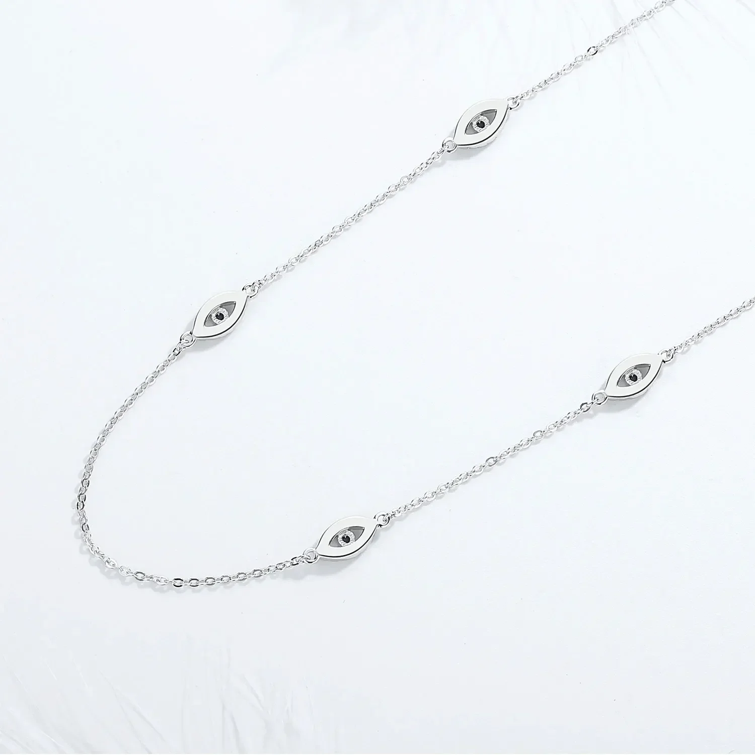 KALETINE Evil Eye Collana Anello Bracciale Set Set 925 Sterling Silver Turchia Set di gioielli per le donne Ciondolo blu Regalo di nozze