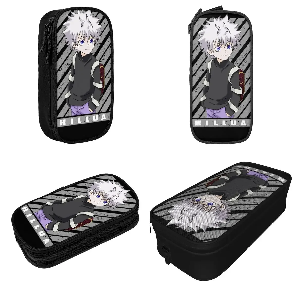 Killua Hunter X Hunter Pencil Case New Pen Pencil Bags Kids Large Storage Office Cosmetic Pencil Box