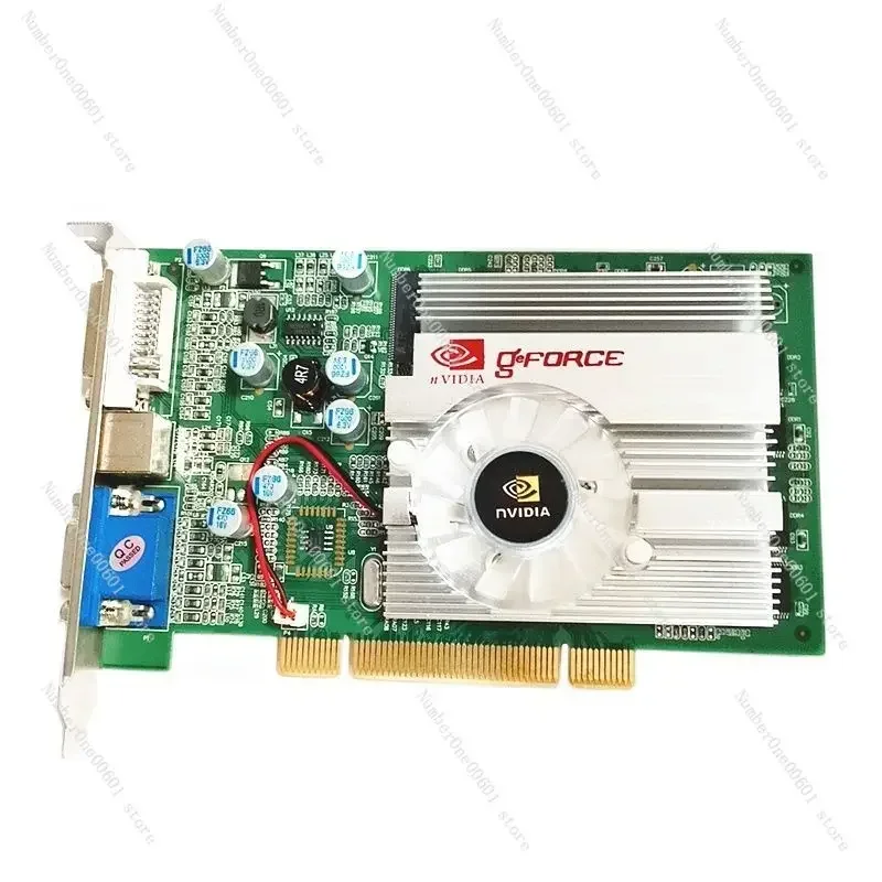 PCI graphics card FX5500 256MB VGA+DVI+S terminal Supports split screen tractor monitoring, etc.