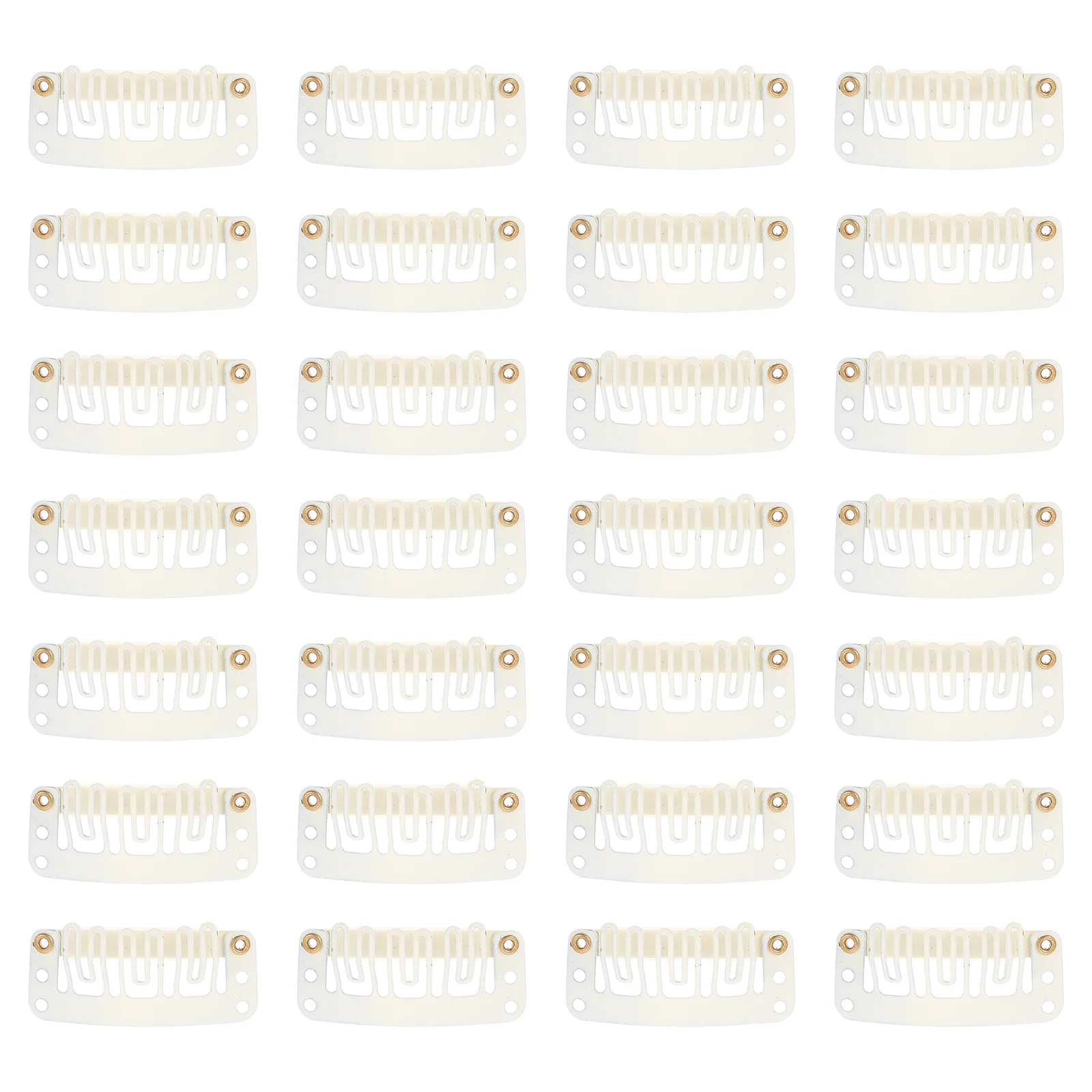 

60 Pcs Clip Fixing Clips Making Pin Kit Hair for Wigs Tool Extensions Iron Snap Combs Salon Use