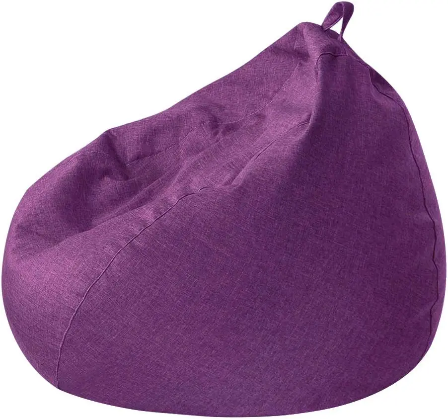 Bean Bag Chair Cover Only (No Filler) Stuffed Animal Old Blanket Cloth Storage DIY Comfortable Bean Bag Cover For Kids And Adult