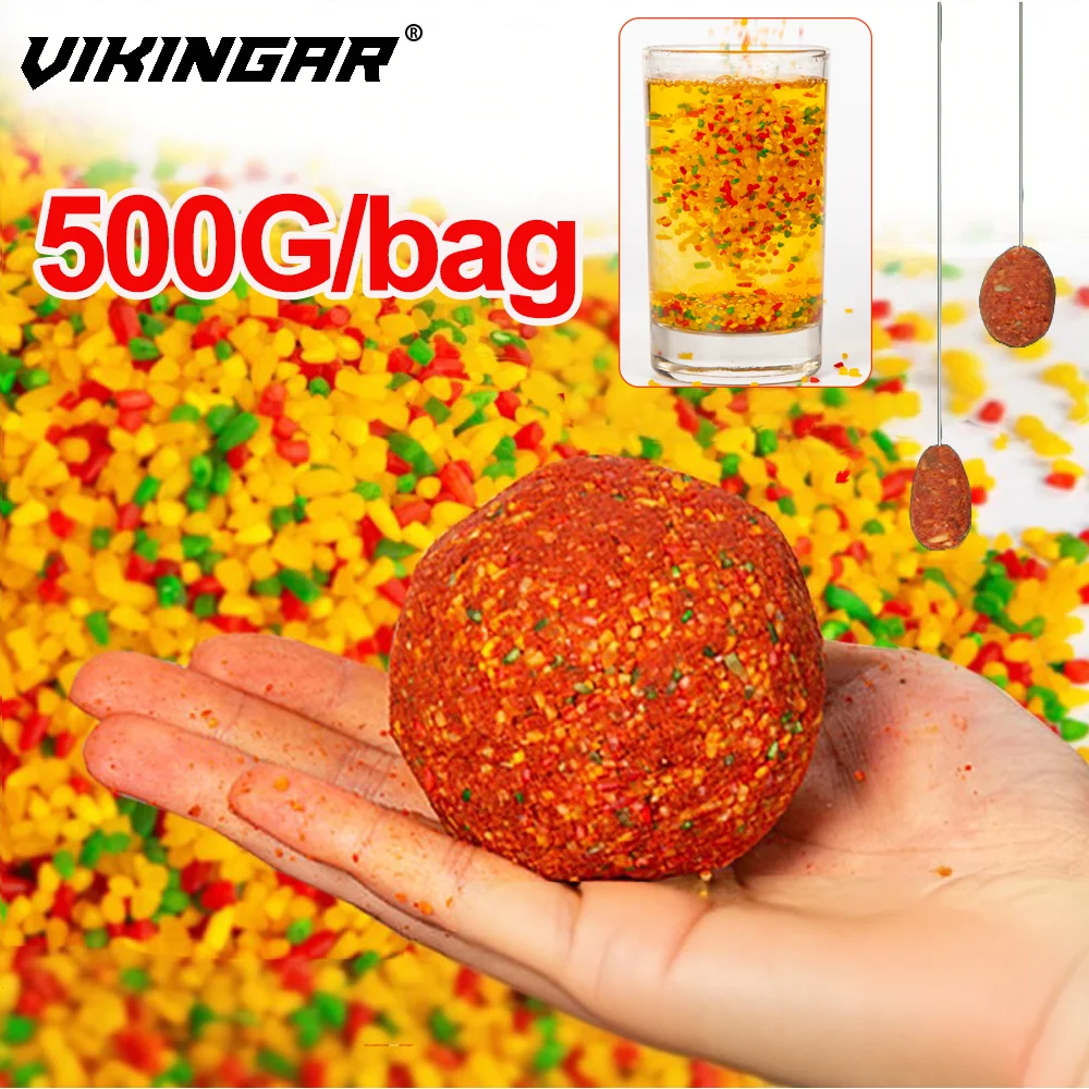 New 500G composite flavor tricolor natural processing nesting material musk additives crucian carp bait pellets carp bait