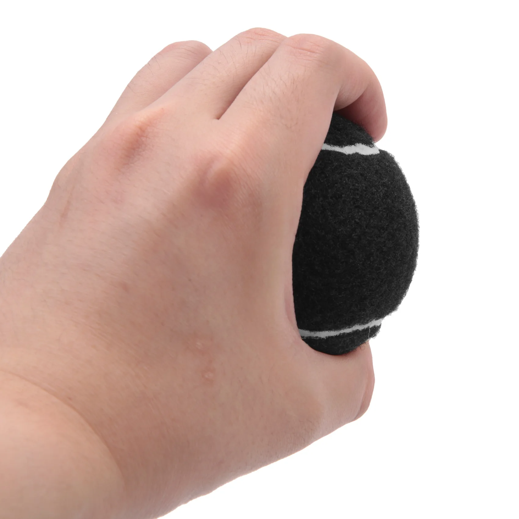 6Pcs Pack Tennis Balls Wear- Elastic Training Balls 66mm Ladies Beginners Practice Tennis Ball,Black