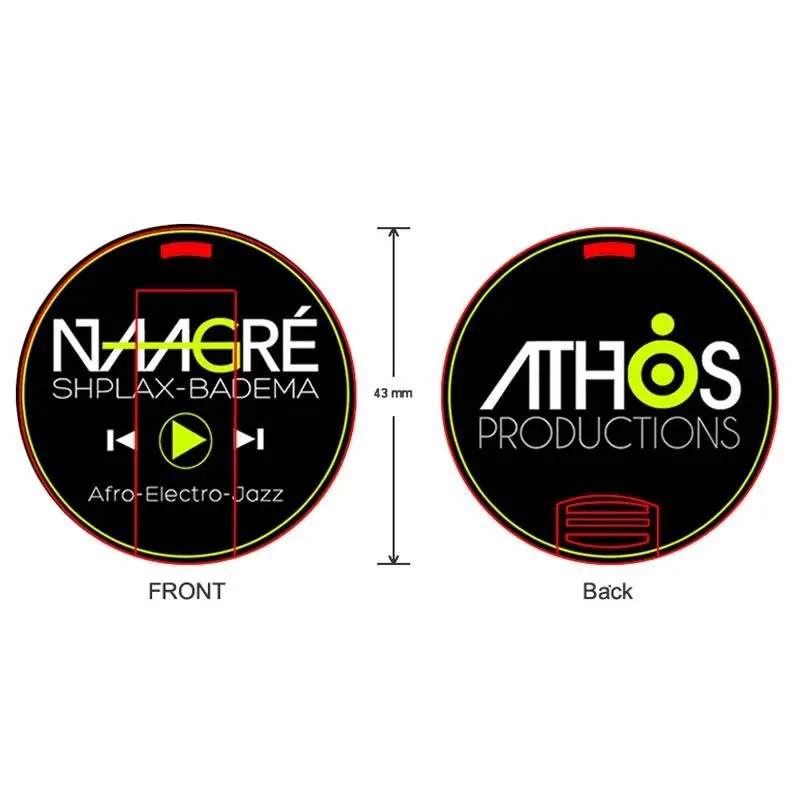 10PCS/LOT Custom Promotional Gift ABS Plastic Material Full Color Logo Printing Round Circle Shape Card Usb Flash Pen Drive