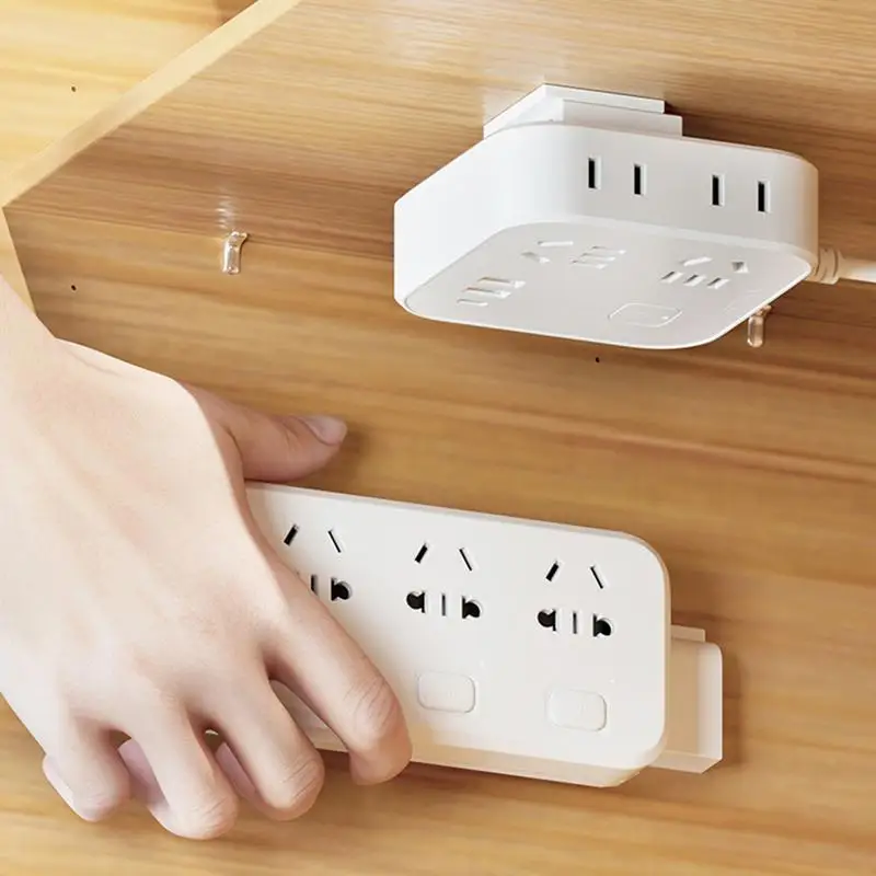 Charging Cord Organizer 2 Pcs Adhesive Cord Management Charging Block Cable Management Adhesive Cable Organizing For Wall