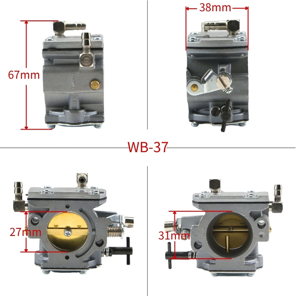 Walbro WB-37 150cc-200cc パラモーターエンジン＆ガーデンツール用 - 模型飛行機芝刈り機キャブレター