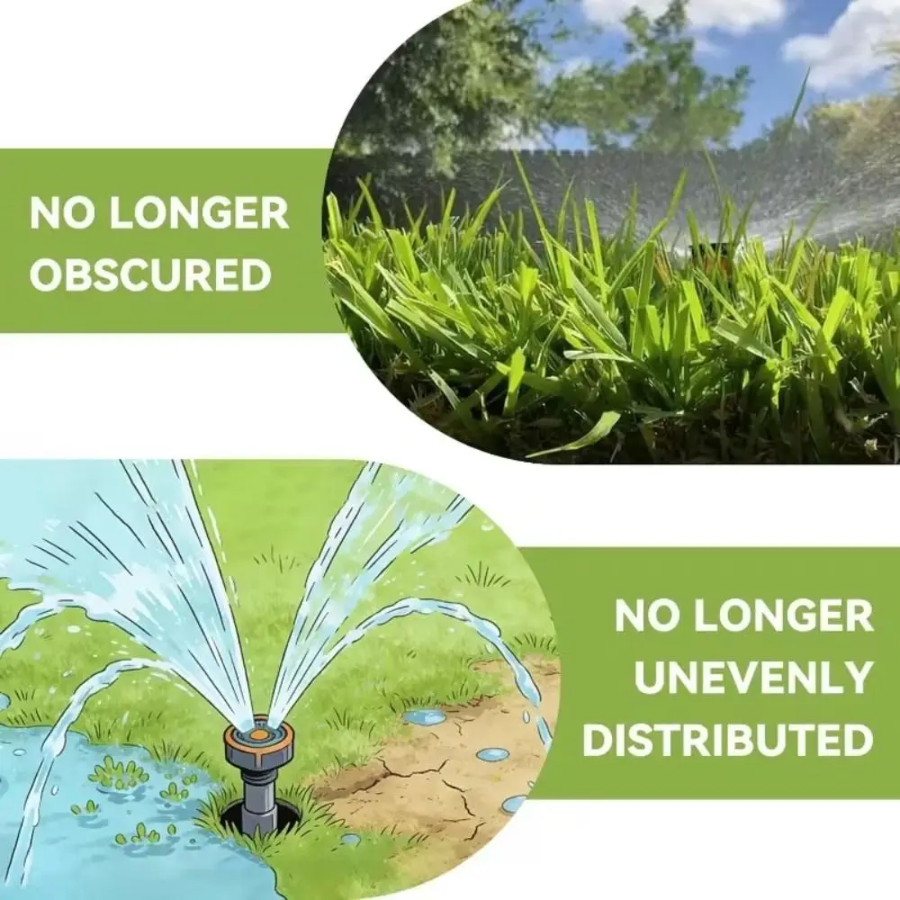 Stainless Steel Trimmer Sprinkler Head Engineered Efficiently Cuts Grass Cutter Sprinkler Head Easy Attachment Tough