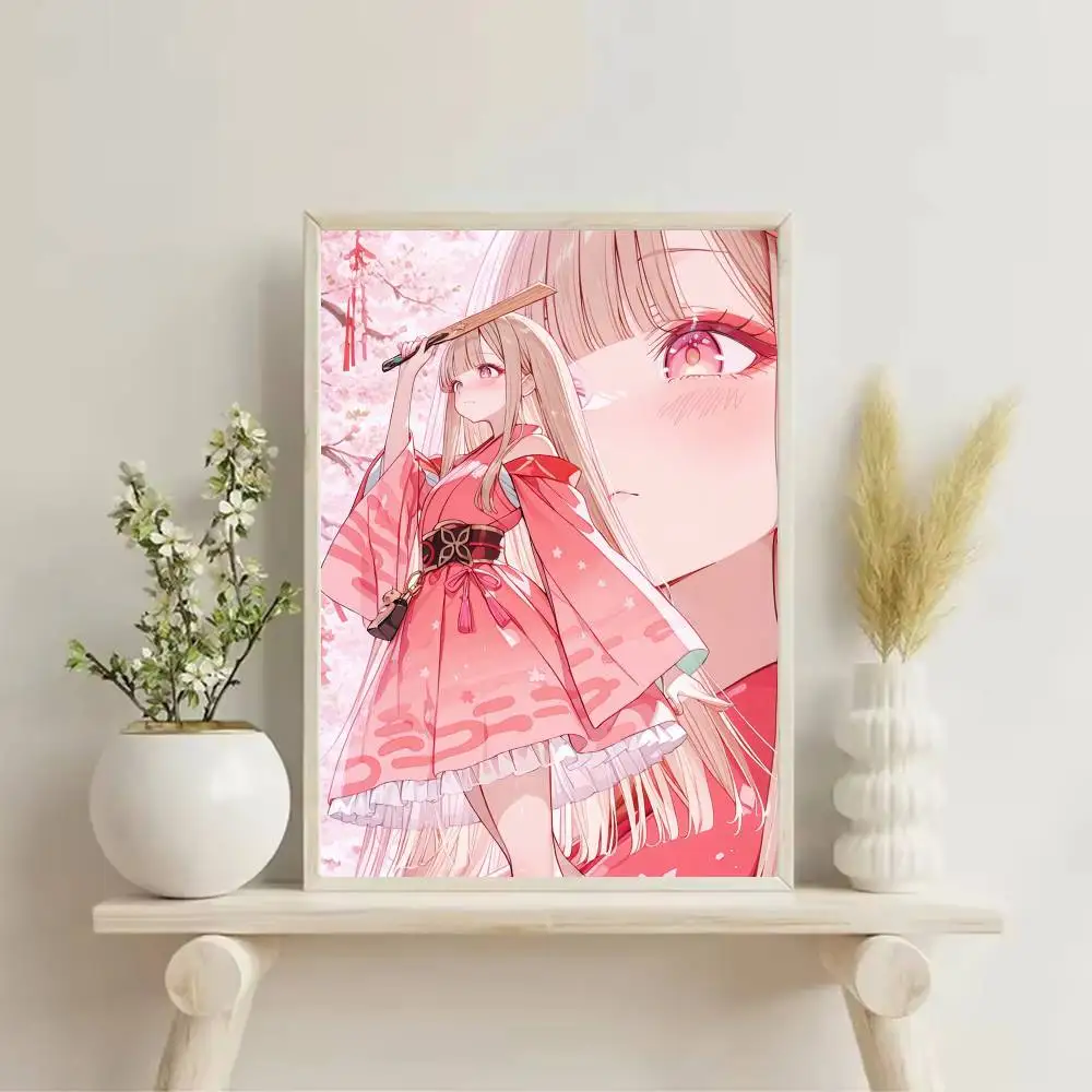 C-Cosmic P-Princess K-Kaguya Poster Self-adhesive Art Waterproof Paper Sticker Coffee House Bar Room