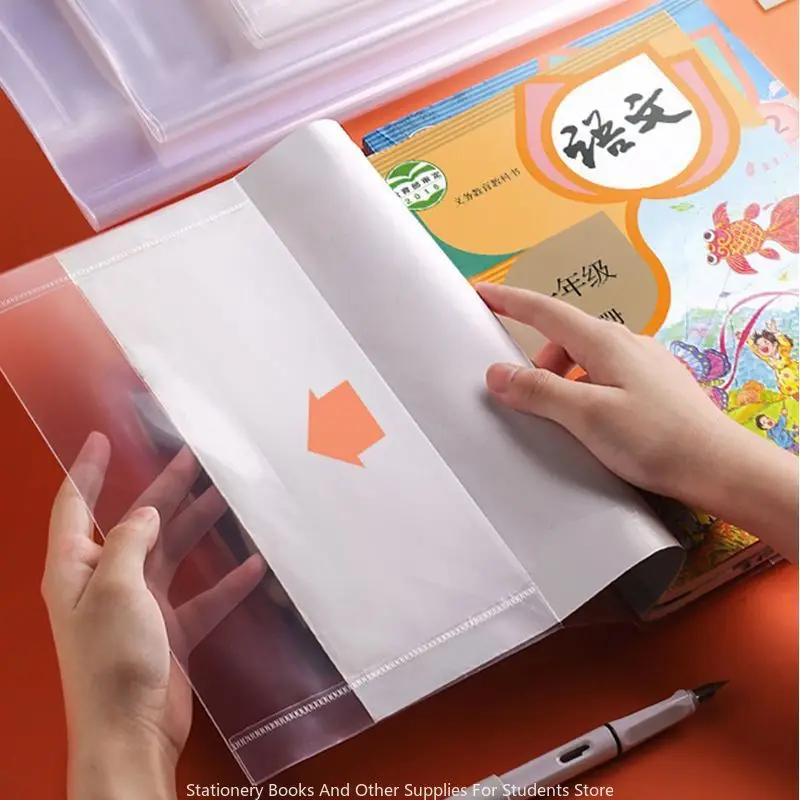 10 Sheets Of A4 Protective Cover Book A4 Cover Book Transparent Book Waterproof Book Cover 16K 22K Protective Film Writing Note