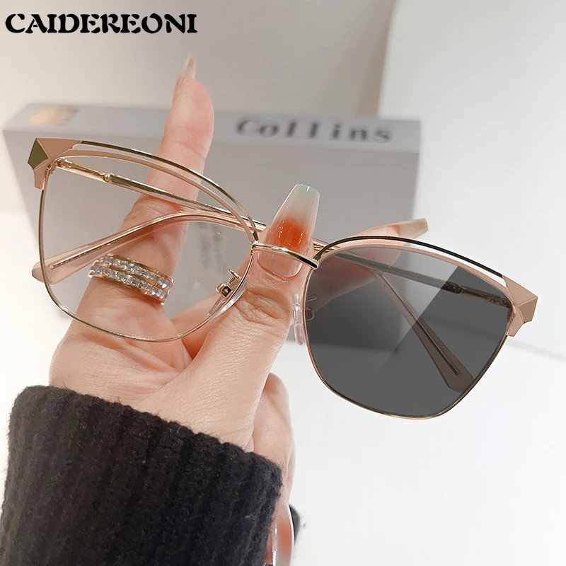 

Очки для чтения CAIDERONI Fashion Design, женские, с оптической оправой, на заказ, с диоптриями, антибликовые, для компьютера, модель 6012