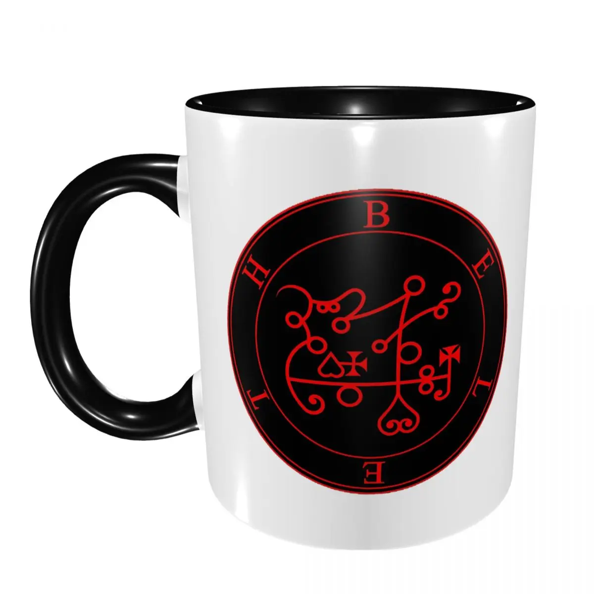 

Beleth - Goetia (red) Mug Funny Ceramic Coffee Cups Tea Mugs Milk Cup Drinkware Gifts for Woman Man