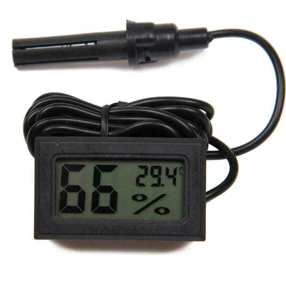 Digital Thermo Hygrometer Stay Comfortable with Mini Digital LCD Thermometer Hygrometer and Temperature Humidity Probe Sensor