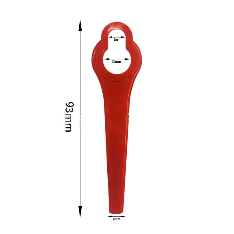 50/100pcs Plastic Blade Pendants for Cordless Grass Trimmer Knife Blade Cutter Lawn Trimmer Spare Blade Garden Replacement Tool