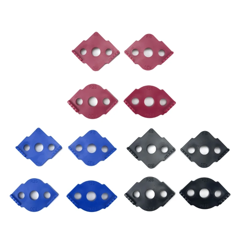 Woodworking Radius Router Templates Jig Radius Corners Trimming Router Bit Templates R20 R25 R30 R35 Dropship