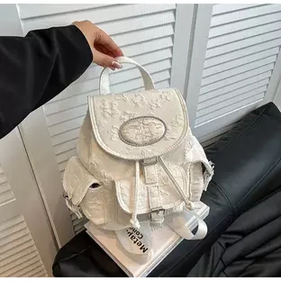 

Casual Floral Double oulder Bapa for Class Commuting Traveling Lightweight Waterproof Nylon Youth Bapa ex