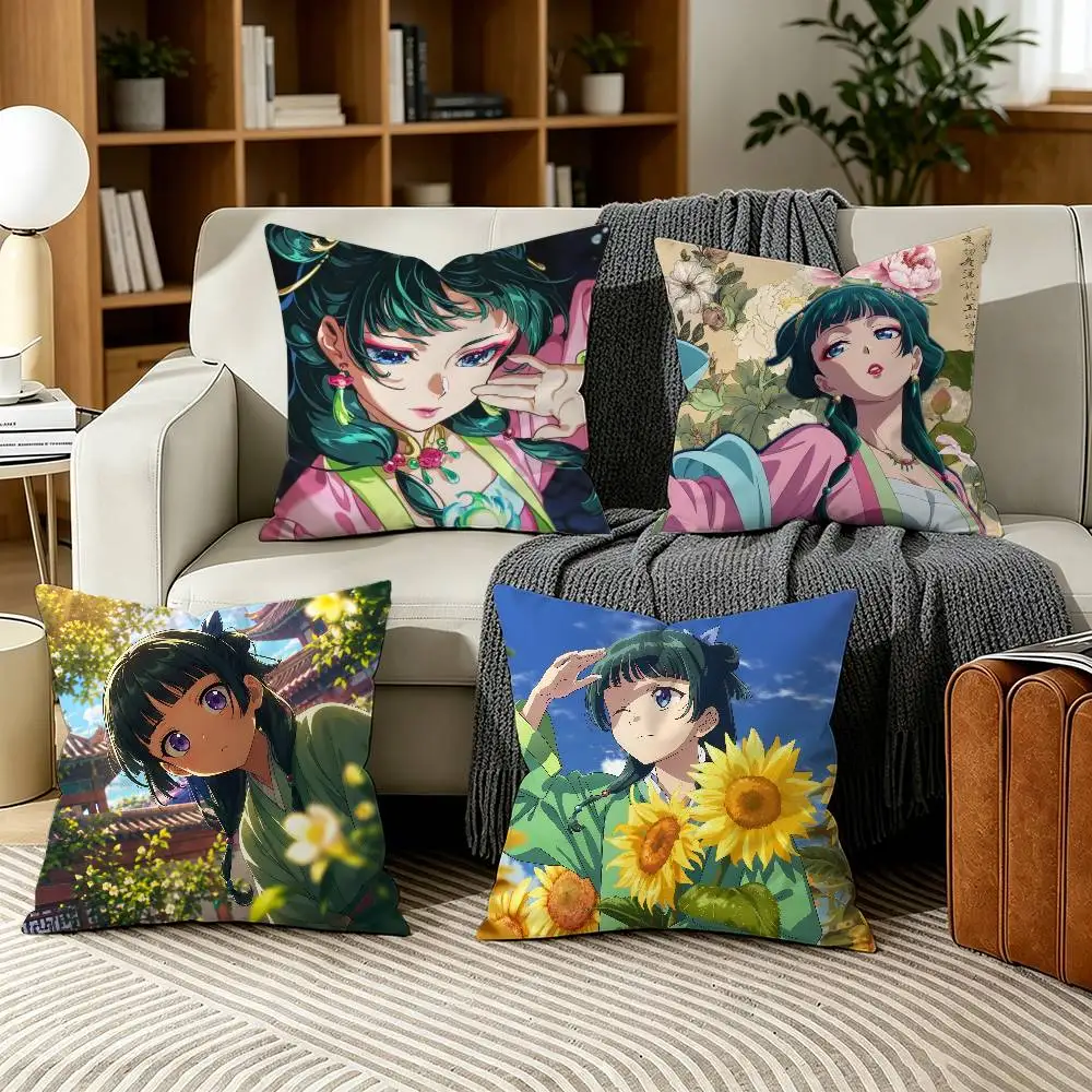 The A-Apothecary Diaries Maomao Pillow Case for Sofa Living Room Home office Decor Protective Cover