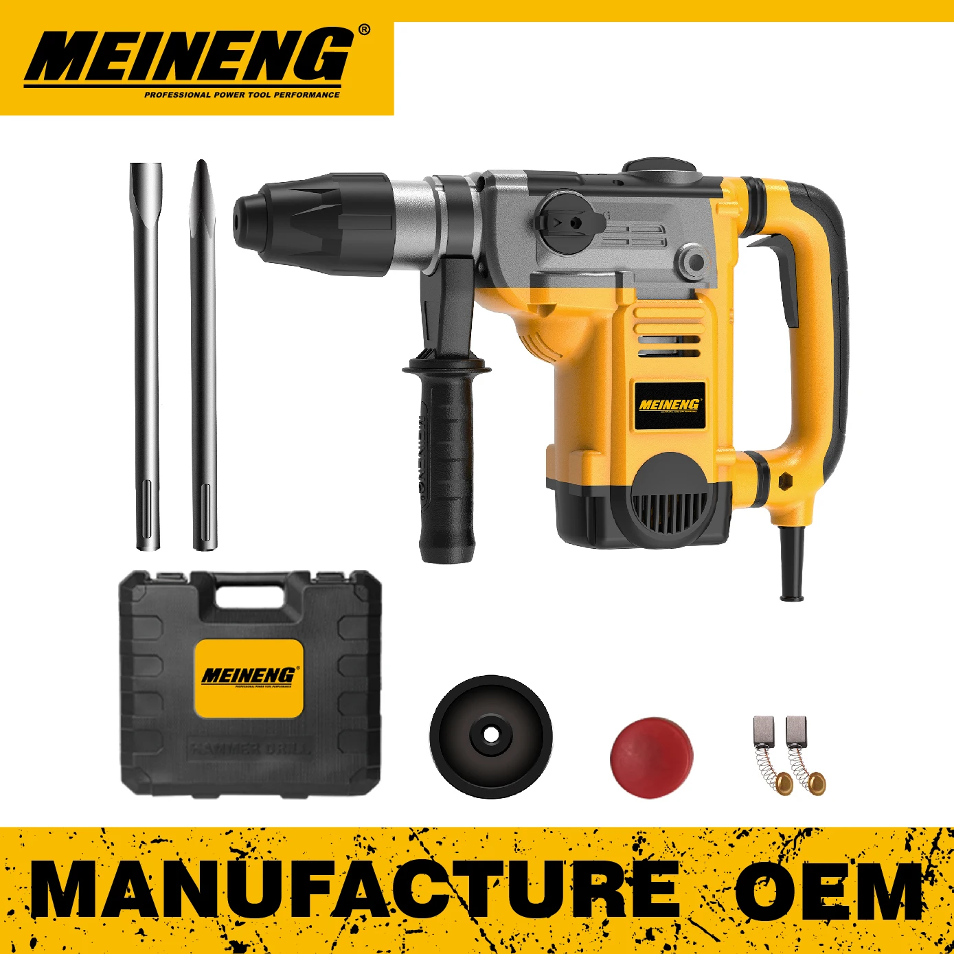 Professional Multi Function 40mm Electric Hammer Drill Power Tool 220V Power Hammer for Industrial Concrete Construction