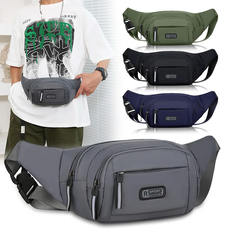 

New Pure Canvas Fit Waistpack Mobile Waistpack Men's Sports Outdoor Leisure Running Anti Theft Ultra Thin Invisible