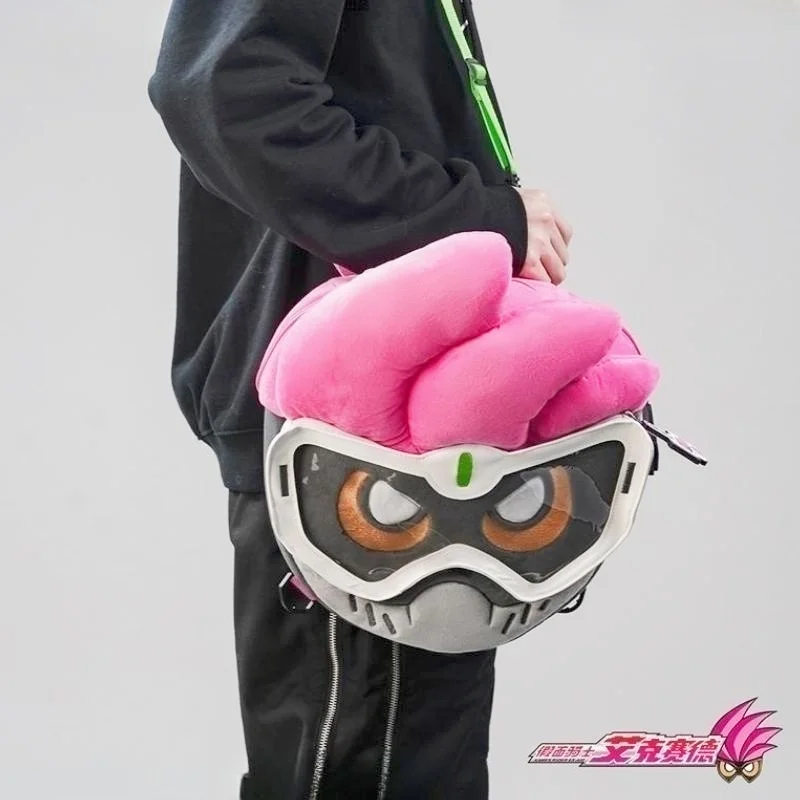 Masked Rider Kamen Rider Ex-aid Genm Japanese Anime Peripheral Soft Plush Doll Storage Bag Backpack Crossbody Bag Gift