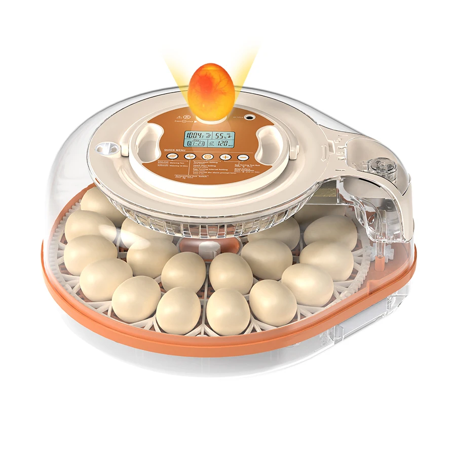 

26 Egg Incubator for Hatching Eggs with Auto Turn, Temp & Humidity Control, Built-in Candler Large Capacity Egg Incubat
